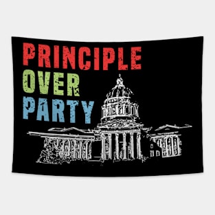 Principle Over Party Tapestry