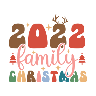 2022 Christmas Family Retro T-Shirt