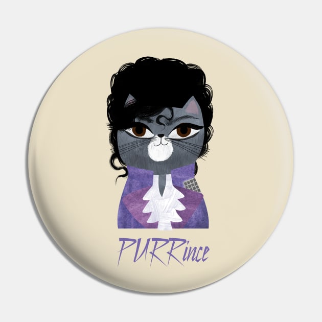 Purrince Pin by Planet Cat Studio