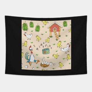 Farm Life Tapestry