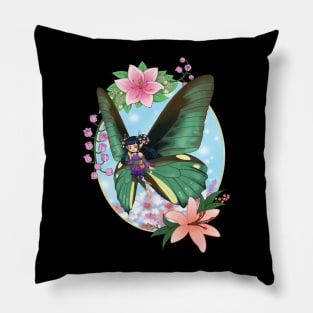 Green Butterfly Fairy Pillow