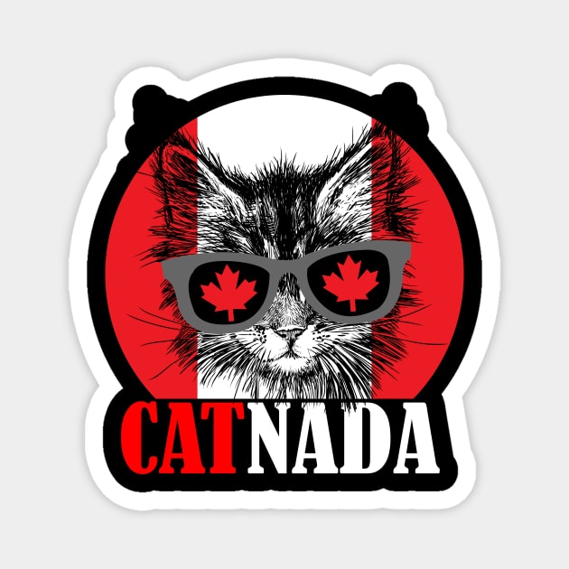 Catnada funny Magnet by RedLineStore