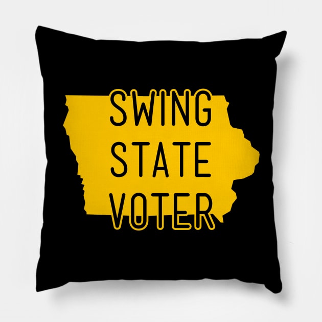 Swing State Voter - Iowa Pillow by brkgnews