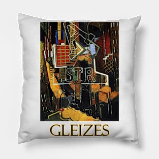 New York by Albert Gleizes Pillow