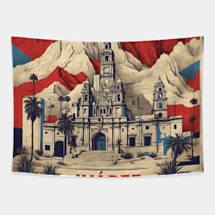 Juarez Mexico Vintage Poster Tourism Tapestry