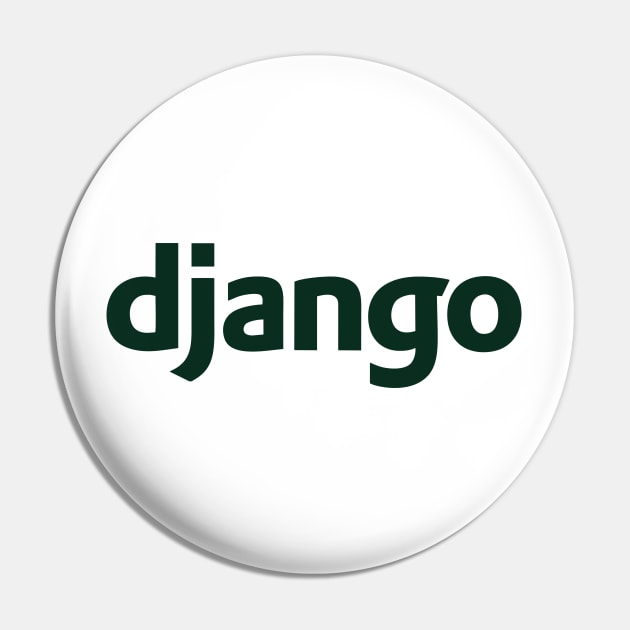 Django Framework Logo Pin by zadaID