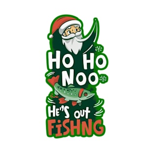 Fishing Santa Claus T-Shirt