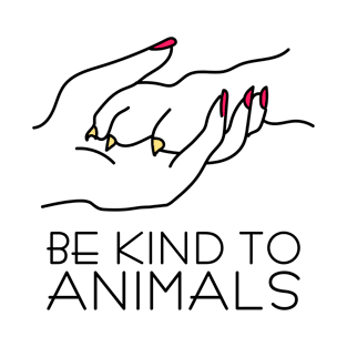 Be Kind To Animals On White T-Shirt