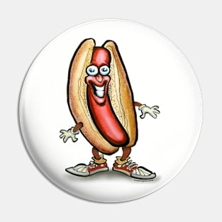 Hot Dog Dude Pin