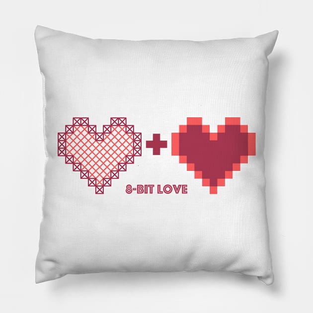 8-Bit Love Pillow by pa2rok