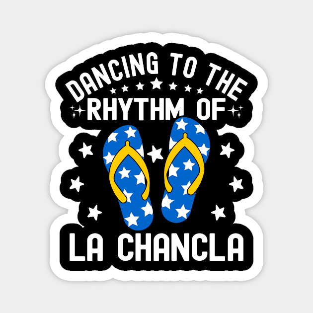 Dancing to the Rhythm of La Chancla Puerto Rican Roots Magnet by Alex21