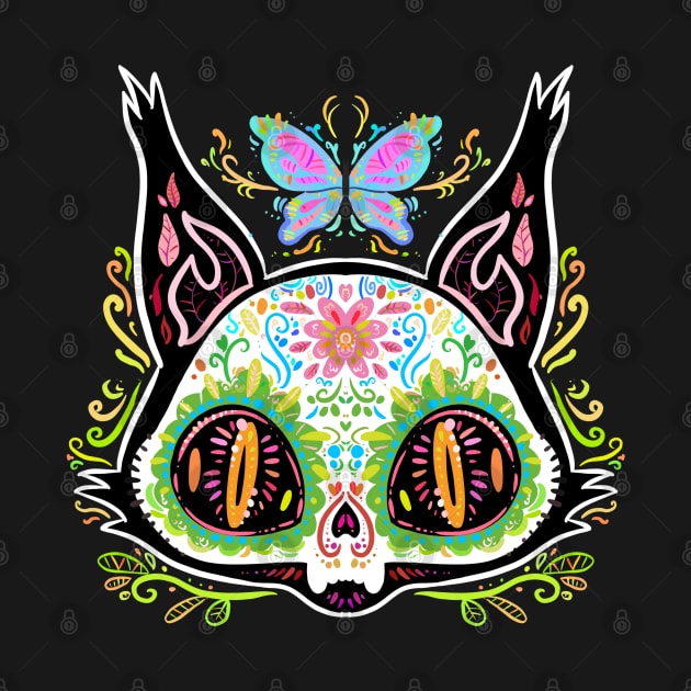 Sugar Skull Cat by Draw For Fun 