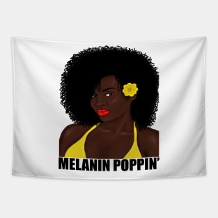 Melanin Poppin Afro Tapestry