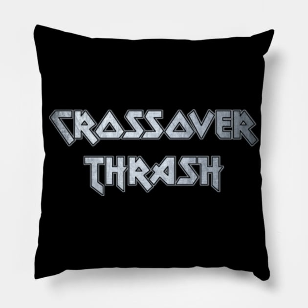 Crossover thrash Pillow by KubikoBakhar