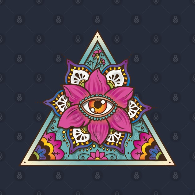 Illuminati Mandala Art T-Shirt by ArtMoore98