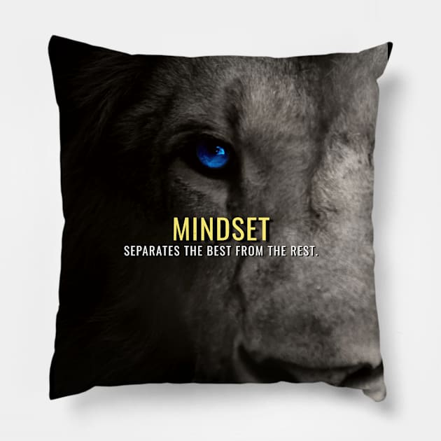 Mindset Separates the Best Pillow by Millionaire Quotes