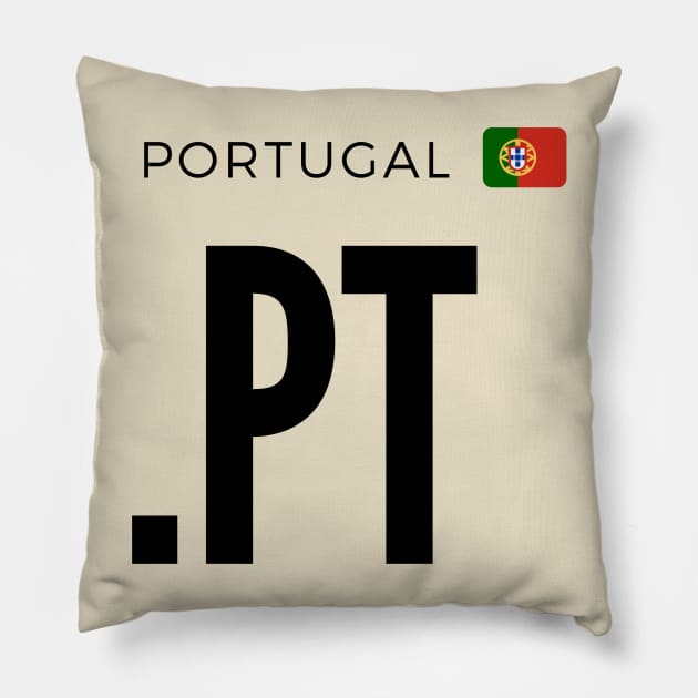 Portugal .PT domain Pillow by felipesasaki