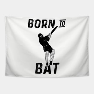 Cricket Player Batsman Born To Bat Cricket Fan Tapestry