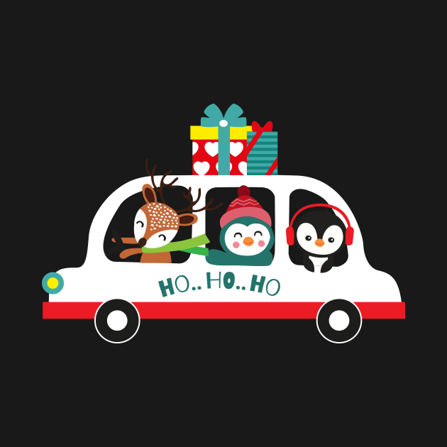 Hohoho, Merry Christmas! Christmas car by Riczdodo