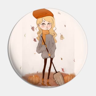 autumn girl Pin