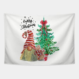 Merry Christmas Gnome - Gnome Christmas Tapestry