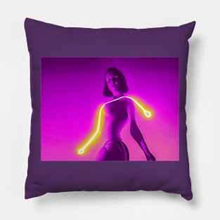 Free From the Neon Handcuffs Pillow