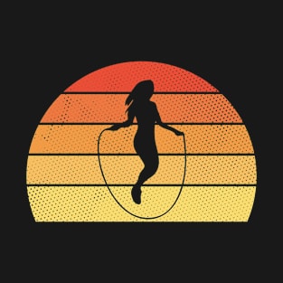 Retro Sunset Design for Rope Jumper Women T-Shirt