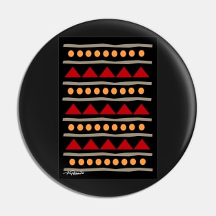 apache orange Pin