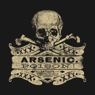 Vintage Arsenic Skull Poison Label Halloween Tee T-Shirt