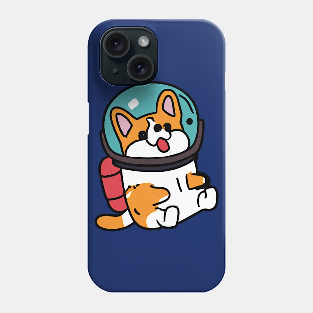 Corgi Cosmonaut Dog Lover Puppy Retro Phone Case by BetterManufaktur