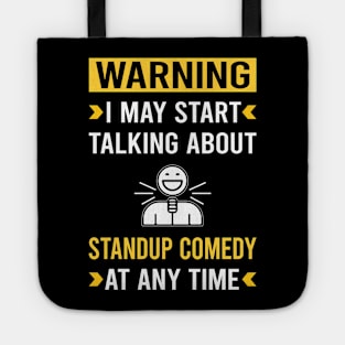 Warning Standup Comedy Stand-up Comedian Tote