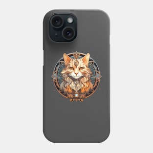 Art Nouveau Orange Kitty Phone Case