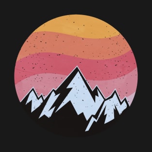 Retro sunset mountain T-Shirt