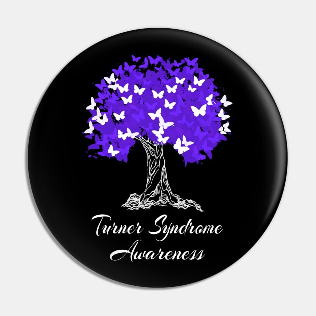 Turner Syndrome Awareness Butterfly Support Pin by MerchAndrey