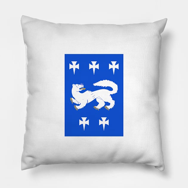 Flag of Central Ostrobothnia (Finland) Pillow by Ziggy's