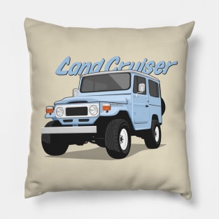 Land cruiser fj40 hardtop off road aqua Pillow