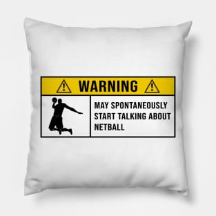 Funny Netball Quote Pillow