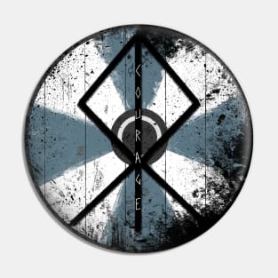 Viking shield of courage Pin