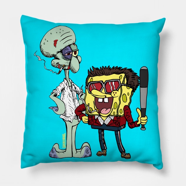 Squid Club Pillow by Robisrael