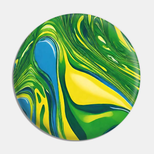 Green - Blue - Yellow Colorful Asymmetrical Pattern. Pin by EdwinPlenzler