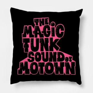 Pink Motown Music Groove Design Pillow