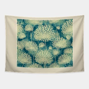 Dandelions vintage blue Tapestry