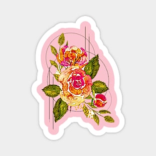 Dotted Roses Magnet