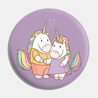 Unicorns in Love Pin