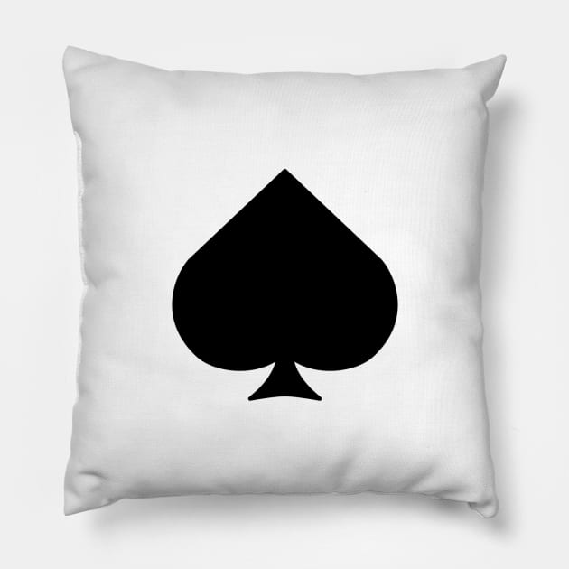 Ace of spades Pillow by OUSTKHAOS