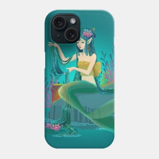 Lily Pond Mermaid Phone Case