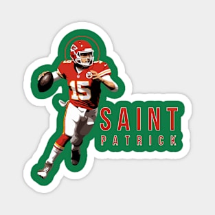 Saint Patrick Mahomes Day Tee | Kansas City Chiefs Tapestry Magnet