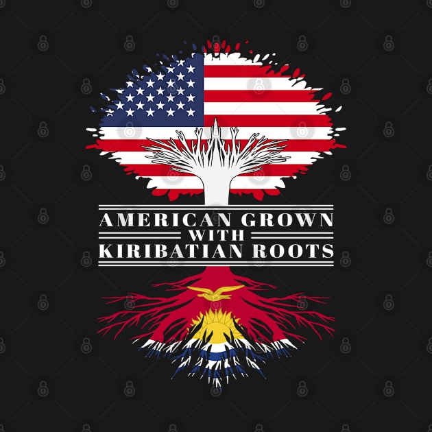 American Grown With Kiribatian Roots Us Kiribati Flag Tree by BramCrye