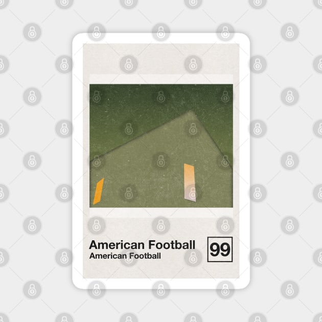 American Football / Minimalist Graphic Poster Art Design Magnet by saudade