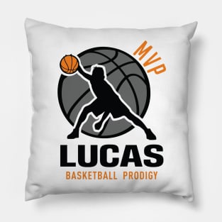 Liam MVP Custom Player Basketball Prodigy Your Name Pillow